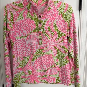 Lilly Pulitzer Pink and Green Printed Popover
